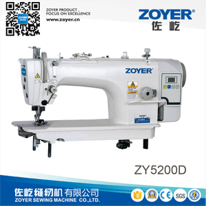 ZY5200D Zoyer Direct Drive Mesin Jahit Industri Lockstitch Kecepatan Tinggi dengan Pemotong Sisi